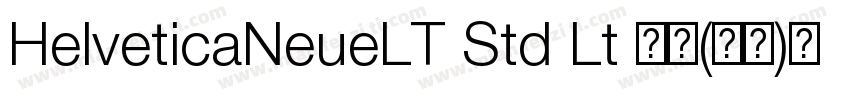 HelveticaNeueLT Std Lt 亮体(西方)免费下载字体转换